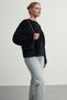 Women's Sparkly Furry Soft Tube Sleeve Oversized Knitwear Sweater Glc16235 - 4