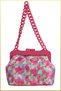 Chin Women's Patterned Scholarship Hand and Shoulder Bag - Fuchsia