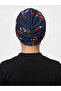 Botanical Patterned Crossed and Band Detailed Lined Ready-To-Wear Turban Hijab Pool Cap - 6