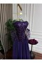 Elegant Navy Blue Evening Gown - 3