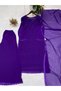 Purple Faux Georgette Salwar Kameez & Dupatta Set - HRT5439 | Purple-Size:2XL-44-Inches - 3
