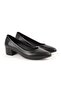 Women's Classic Heeled Shoes Short Heel Pointed Toe Matte Leather Slip-On L068.1105 - 3