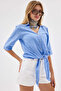 Linen Front-Tie Shirt - 1600 - 3