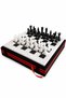 15 Inch Black Onyx Natural Stone Chess Set 38X38 cm - Handmade Premium Chess Set |   Gift Boxed - Black and White