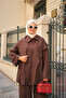 Women's Shawl Detailed Shirt Set Brown - 3