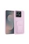 Xiaomi Mi 14t Compatible Case Flexstand Card Holder Silicone Case Rose Gold