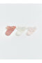 Two Mt Shop Quality Lcw Baby Pink Plain 3-Pack Baby Girl Booties Socks