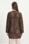 Fakir Sleeveless Perforated Lace Cardigan 1053 Brown - 3