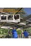 Shade fabric with 90% to 95% shading rate, 3m x 5m shade net, black anti-aging mesh tarpaulin with perforations, garden shade net tarpaulin for... - 2