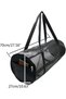 Lightweight Foldable Mesh Duffel Dive Bag with Sturdy Zipper, Heavy Duty Swimming Pool Sports Equipment Storage Travel Tote (Black) - 2