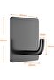 Set of 6 black stainless steel self-adhesive wall hooks – drill-free for bathroom, kitchen, ceiling, doors, and bathrobes - 3
