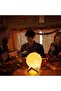 Moon Lamp, 3D Printed Moon Lamp Dimmable USB Rechargeable Touch for Children and Lovers Birthday Bedroom Romantic Gift (7.1 inches) - 3