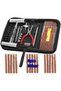 This 61-piece tire repair tool kit includes a quick wheel seal and is suitable for repairing tires on cars, trucks, trailers, and motorcycles. - 2