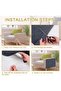 Scratching mat, 200x40×0.4cm, polyester self-adhesive cat sofa protector. - 2