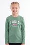 Girl's Round Neck Sweatshirt with Print Detail