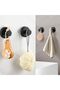 4-Pack Heavy-Duty Vacuum Suction Cup Towel Hooks (black). - 3
