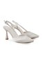 Women's Classic Heeled Shoes Satin Goblet Heeled Pointed Toe Slingback L067.122 - 3