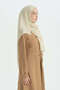Cotton Naia Blend Natural Shawl - Cream - 2