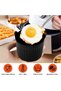 A set of 10 silicone muffin molds, each 6.5 x 6.5 cm in size, suitable for air fryers, non-stick, BPA-free. - 3