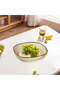 4-Piece Square Snack Plate Set, Transparent Multi-Purpose Appetizer & Fruit Tray for Kitchen & Dining (Gold) - 4