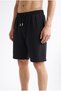 Men's Black Above-Knee Shorts Relaxed Fit Casual Sports Bermuda Shorts with Pockets and Laces - 5