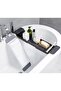 Extendable PP Plastic Bathtub Tray & Drain Storage Rack (White, 56x17x6.5cm) - 4