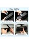 Car Sunglasses Holder - ABS Glasses Case Storage Holder Clip Organizer Box with Ticket Card Clip - Black Universal Glasses Holder - 3