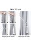 4-piece set of long tassel curtain tiebacks, hand-woven rope knot curtain fasteners, silver-grey - 4