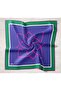 Sura Silk Scarf 11388-S15 Morcivert, Green - 6