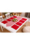 40X100 Pöti̇ Square Runner - 4-Piece Supla Tableware Set - 4