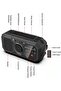 Solar Wind-Up Emergency Radio and Battery - USB Phone Charger - Solar Power Bank - Flashlight - Black - 3