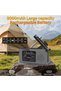 Emergency weather alarm radio, 4000mAh solar manual crank USB rechargeable AM/FM survival radio, Gray - 3