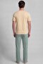Cotton Short Sleeve Pajama Set Butter Yellow-Green Striped - 2