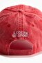 Embroidered-motif cotton twill cap - 4