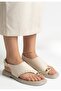 Genta beige leather thong sandals - 2