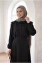 Women's Lace Detailed Modal Fabric Black Shirt - 4