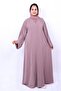 * Elegant Nida Abaya with Geometric Diamond Embroidery & Matching Hijab - 2