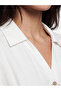 Lcw Vision White Shirt Collar Women's Shorts Jumpsuit - 4