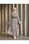 Linen Zanar Straw Fabric Dress - 4