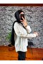 Striped Kimono with Button Detail on the Front, Standard Size. - 2