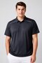 Men Classic Fit Short Sleeve Outdoor Polo Shirt, Dark Grey