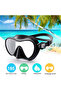 180° viewing angle children's anti-fog and leak-proof adjustable diving mask - black - 5