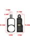 Protective case for DJI Osmo Nano action cameras, shockproof hard case replacement cover, with lens protector (black). - 5