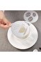 Five coffee-patterned frosting molds, reusable, perfect for cappuccino and cookie decorations. - 4