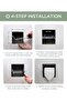 Built-In Stainless Steel In-Wall Toilet Paper Dispenser Insert with Mounting Bracket (Matte Black) - 5