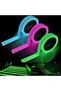 Glow-in-the-dark tape, 3 rolls, 1 cm x 5 m, self-adhesive glow-in-the-dark tape, waterproof, luminous tape, marking tape (green + blue + pink).