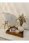 Decorative White Twisted Design Vase Stylish Desktop Accessory 14cm Height - 3