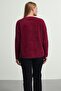 Women's Soft Plush Look Beard Knitwear Cardigan Jacket - 2