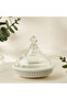Palm Tree Print Bone China Tajine with Glass Lid - 12x6x13 cms - 5