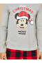Disney Mickey Mouse Christmas Graphic T-Shirt and Checked Pyjama Set - 3